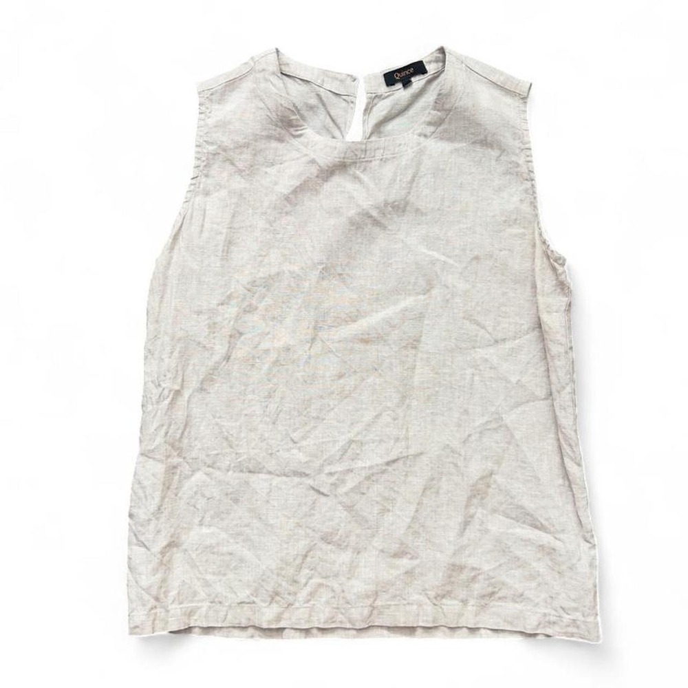 Quince European Linen Tank Top Size Small